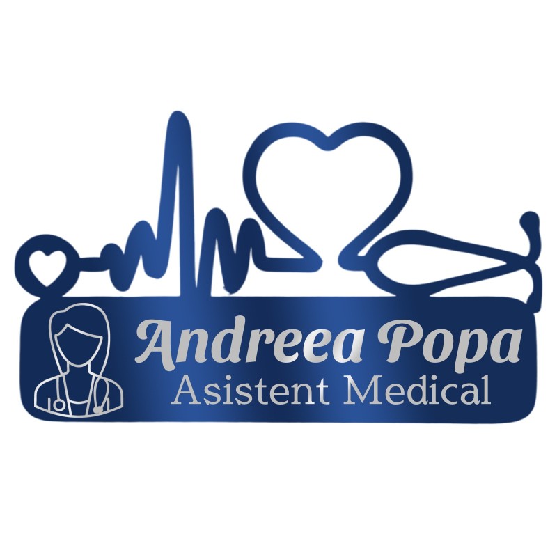                  Ecuson Medical Personalizat Inox Albastru Asistent Medical
               