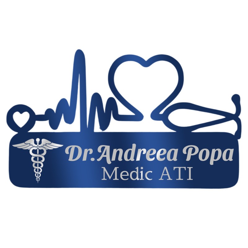                  Ecuson Medical Personalizat Inox Albastru Medic ATI
               