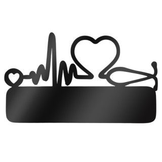 Ecuson Medical Personalizat Inox Negru Cum Vrei Tu