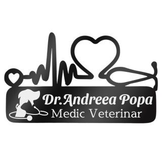 Ecuson Medical Personalizat Inox Negru Medic Veterinar