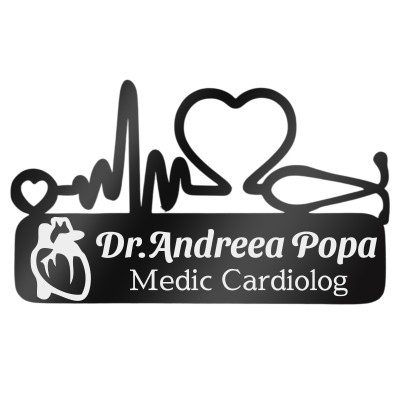 Ecuson Medical Personalizat Inox Negru Medic Cardiolog