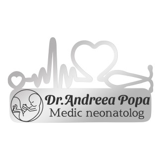 Ecuson Medical Personalizat Inox Argintiu Medic Neonatolog