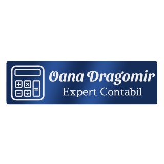 Ecuson Personalizat Inox Albastru Nume Contabil