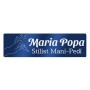 Ecuson Personalizat Inox Albastru Nume Stilist Manichiura Pedichiura