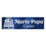 Ecuson Personalizat Inox Albastru Nume Casier