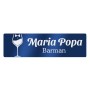 Ecuson Personalizat Inox Albastru Nume Barman