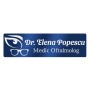 Ecuson Personalizat Inox Albastru Nume Doctor Oftalmolog
