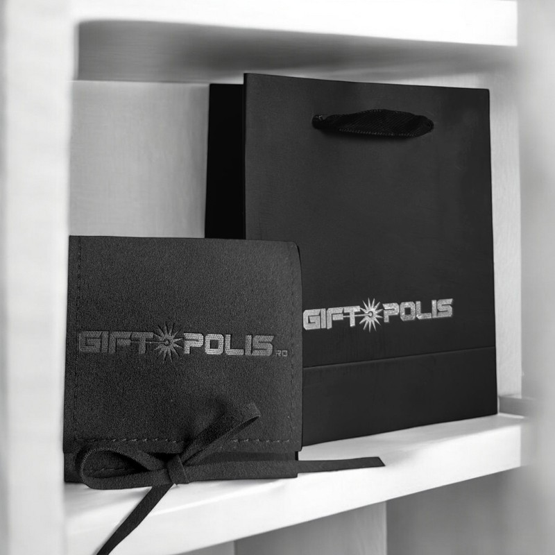                  Butoni personalizati Oval Inox Argintiu Dedicatie
               