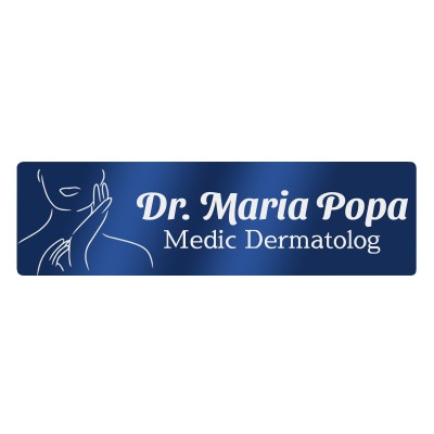 Ecuson Personalizat Inox Albastru Nume Medic Dermatolog
