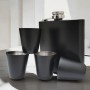 Set Cadou Pahare si Sticla de buzunar Personalizata Inox Negru 200ml Poza si Mesaj