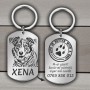 Medalion Personalizat Army Inox Argintiu Poza Mesaj Telefon