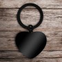 Medalion Personalizat Inima Inox Negru Poza Nume Telefon