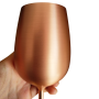 Pahar Vin Personalizat Inox Satin Rose Gold Somelier de Weekend