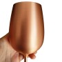 Pahar Vin Personalizat Inox Satin Rose Gold Mesajul Tau