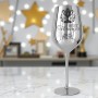 Pahar Vin Personalizat Inox Argintiu Campion