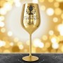 Pahar Vin Personalizat Inox Auriu Campion