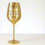 Pahar Vin Personalizat Inox Auriu Logo Companie