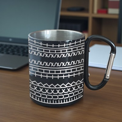 Cana cu Carabiniera Inox Negru Mesaj Secret F**k this S**t