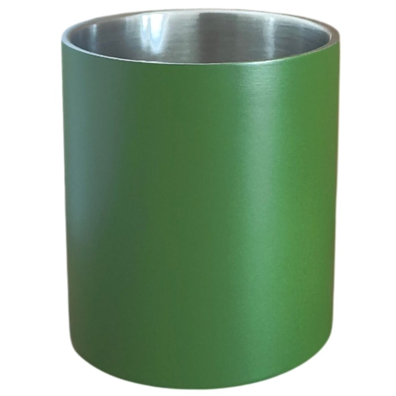                  Cana cu Carabiniera Inox Verde Mat Nu Vad Nu Aud Dar Zic
               