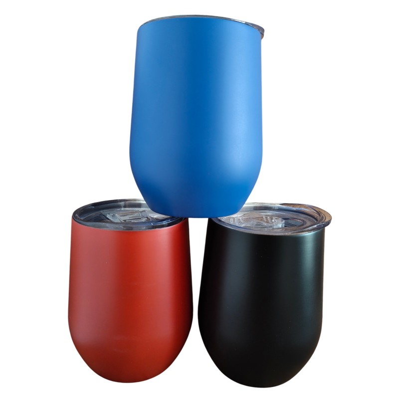                  Termos Personalizat Cana de Vin cu Capac Inox Negru CC Poti sa fugi Dar nu te Poti Ascunde
               