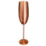 Pahar Sampanie Personalizat Inox Rose Gold Satin Espresso until Prosecco