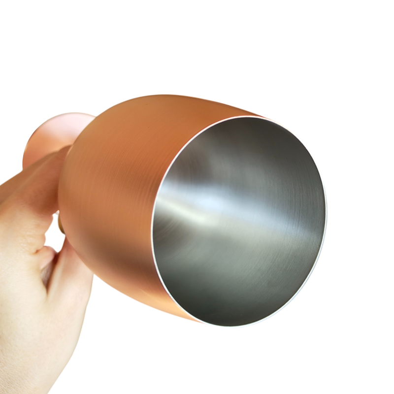 Pahar Vin Personalizat Inox Rose Gold Satin Femeie Cool Do I look like I give a f*ck