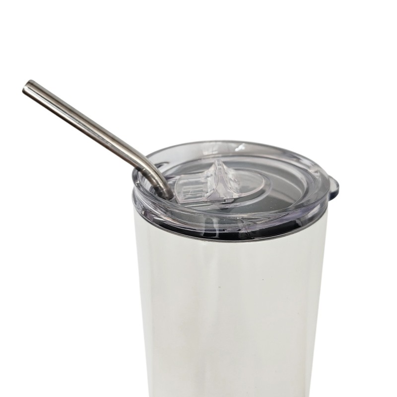                  Termos Personalizat Fosforescent Alb Verde Warning Woman at Work
               