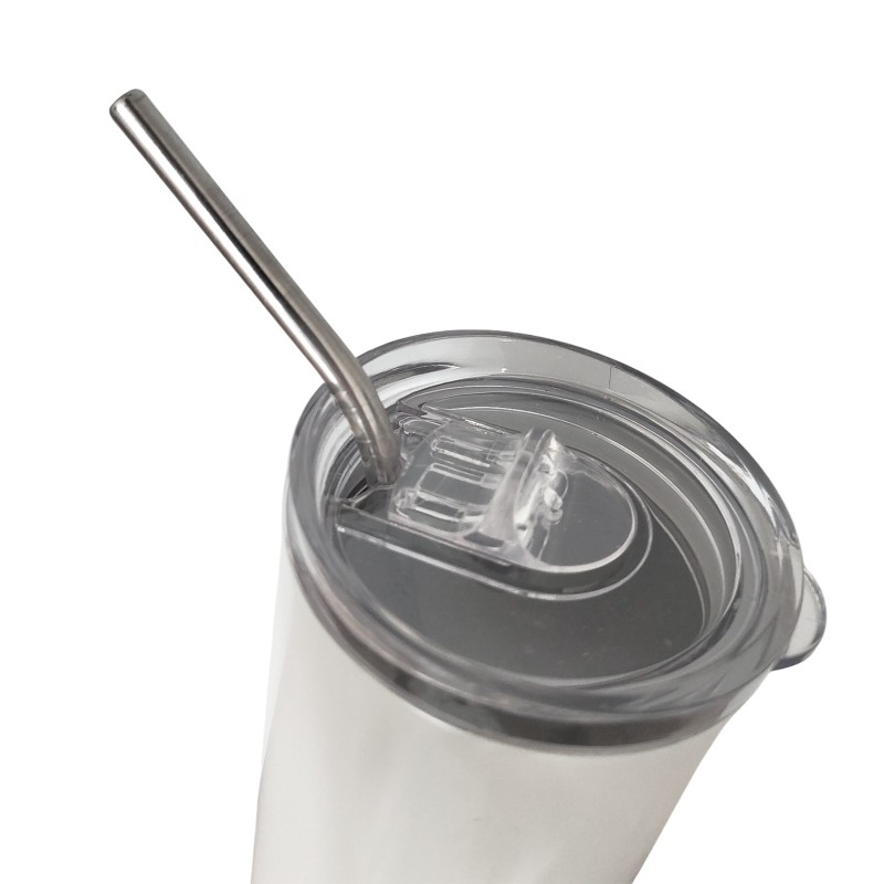                  Termos Personalizat Fosforescent Alb Verde Warning Woman at Work
               