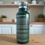 Termos Personalizat Capac Bambus Inox Verde Nume si Mesaj Secret Do I look like I give a F*ck?