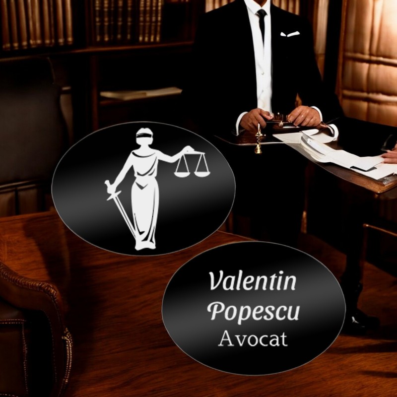                  Butoni personalizati Oval Inox Negru Avocat
               
