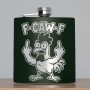 Sticla de buzunar 200ml Personalizata Inox Verde Gaine F-Caw-F