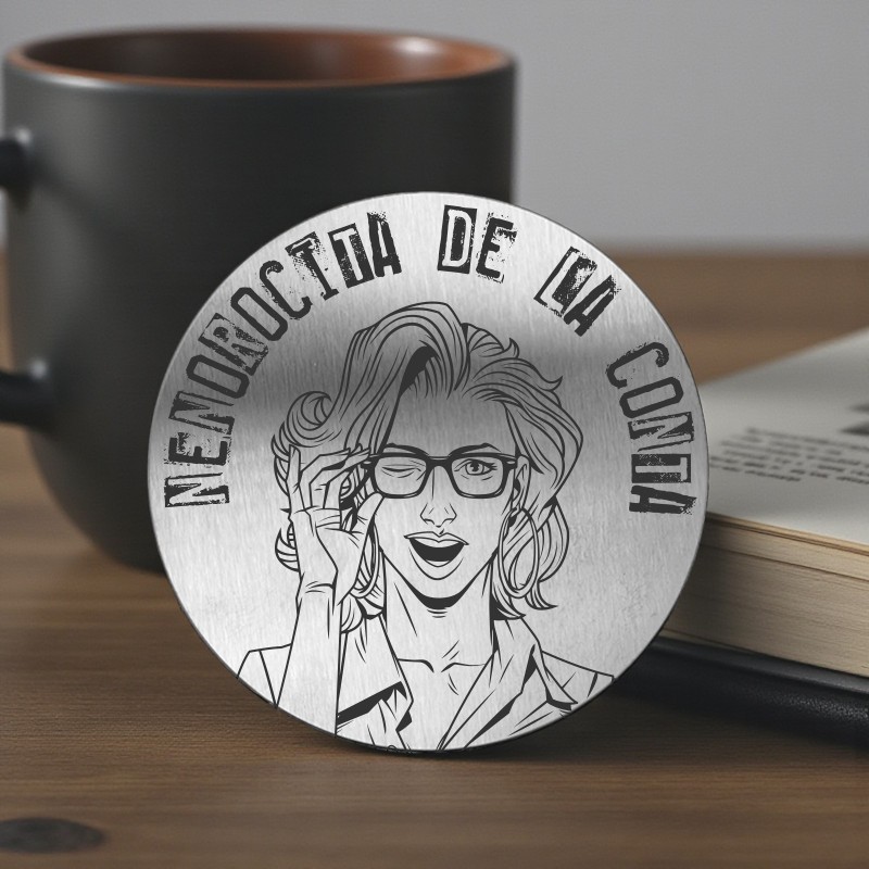                  Coaster din inox pentru pahar Tipa Misto Nenorocita de la Conta
               