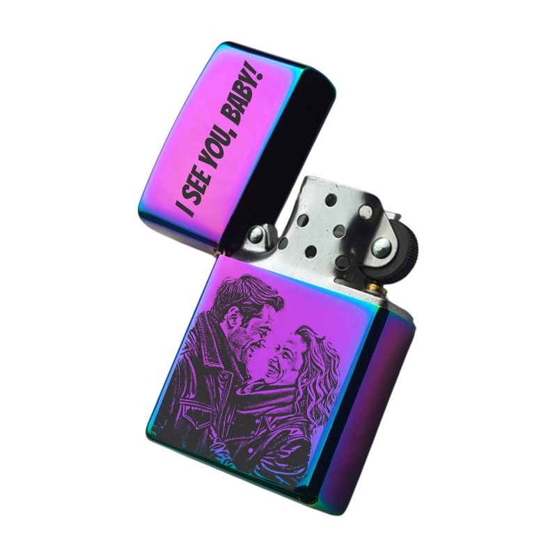 Bricheta Personalizata Inox Rainbow Cadou pentru Iubit