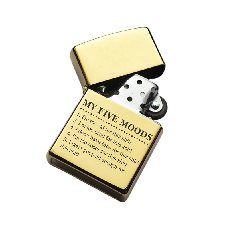                  Bricheta Personalizata Inox Aurie My Five Moods
               