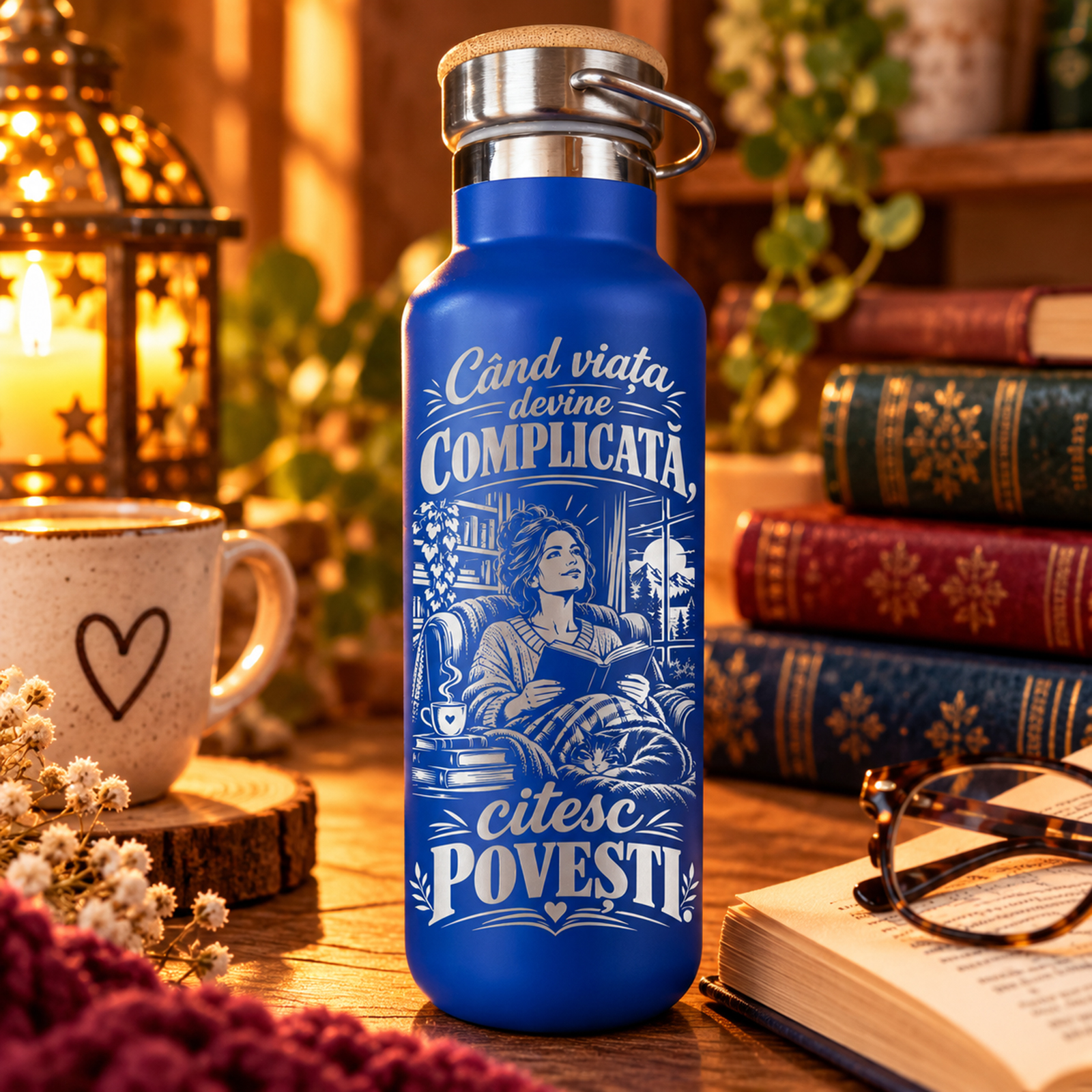 Când viața devine complicată, citesc povești - Termos