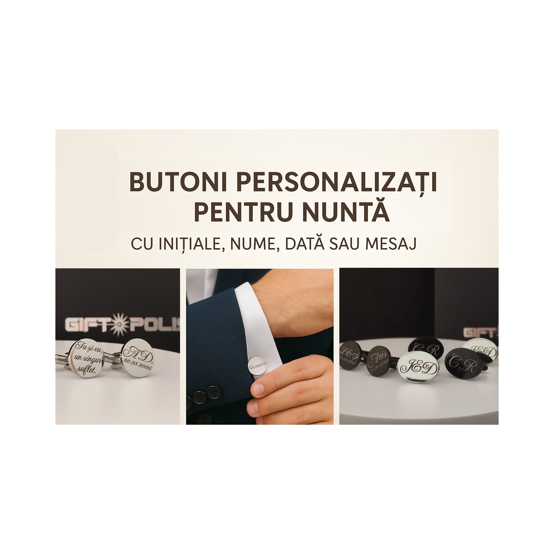 Butoni Personalizați pentru Nuntă – Ghid Complet 2025